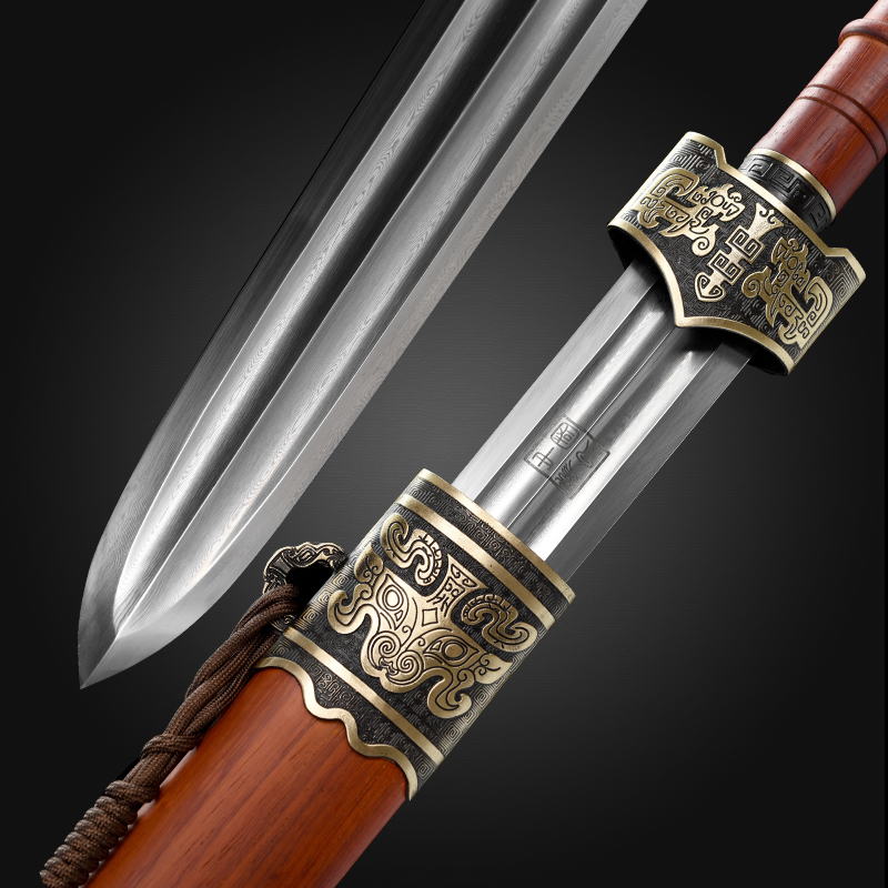 Longquan Redwood Yue Wang War Sword, Qin Sword, Han Sword, Ancient Cold Weapon, Medium-Sized Sword for Collection, Home Protection, Unsharpened Longquan Redwood Yue Wang War Sword, Qin Sword, Han Sword, Ancient Cold Weapon, Medium-Sized Sword for Collection, Home Protection, Unsharpened