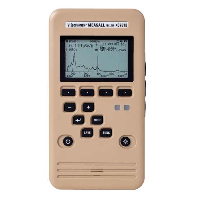 KC761B Handheld Energy Spectrometer Professional Nuclear Radiation Alarm Peripheral Dose Meter Nuclear Recognition