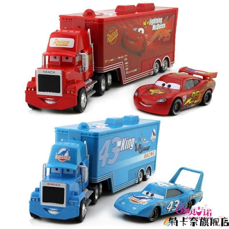 Authentic Lightning Mcqueen Domestic Mc Uncle Mac K95 Container Truck Set Cars Racing Toy