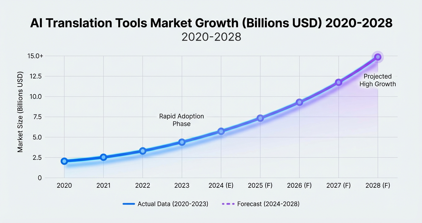 AI translation tools market growth 2020-2028