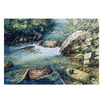 Pleasant Autumn Water by Che Xianqi a member of Shandong Artists Association