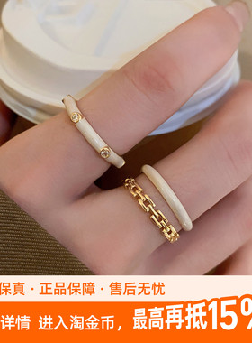 kaitin jewelry女款金色开口戒指冷淡风小众设计时尚个性指环