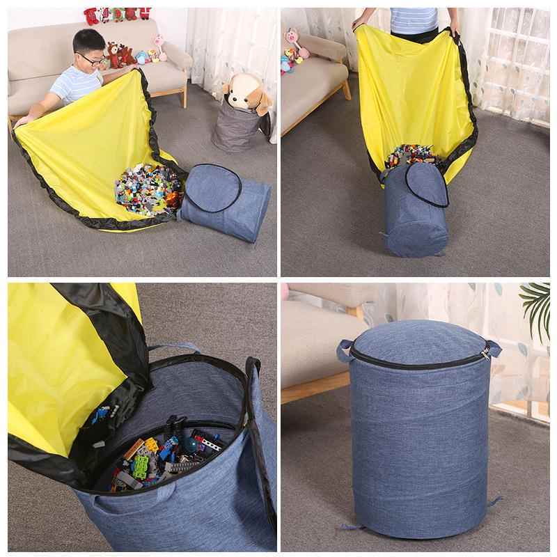 Han Siyan Toy Storage Blocks Universal Children's Doll Storage Bag Large Detachable Quick Storage Play Mat Organizer