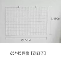 Яркая цельная белая сетка 65*45 + бесследные гвозди