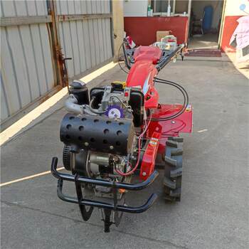 Diesel 180 four-wheel drive rotary tiller, paddy and dry field trenching machine, handheld micro tillage machine