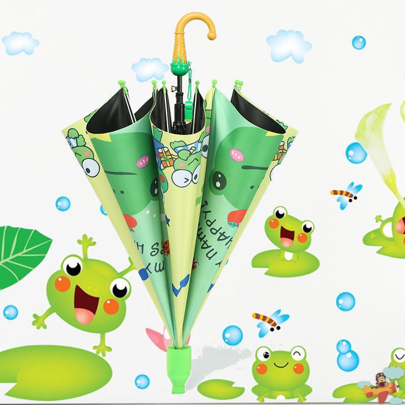 Cartoon Frog Children's Umbrella New Style Ice Cream Giraffe Cartoon Black Rubber Student Curved Handle Waterproof Cover Rain and Sun Protection Cartoon Frog Children's Umbrella New Style Ice Cream Giraffe Cartoon Black Rubber Student Curved Handle Waterproof Cover Rain and Sun Protection
