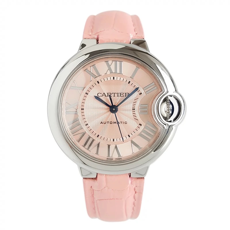 9.8 New Cartier Blue Balloon Series Automatic Mechanical 33mm Women's Genuine Watch Wsbb0002