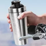 Двухэтажный стакан из нержавеющей стали, палочка для смешивания, спортивная качалка для спортзала для велоспорта, нержавеющая сталь AISI 304