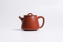 High Stone Ladle carved by senior engineer Zhou Ying and painted by Han Hongbo a national engineer. Zhuni 230CC Yixing purple clay teapot