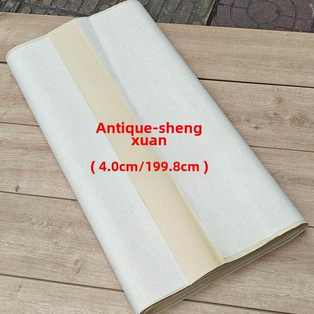 Thickened antique Chinese painting Shengxuan calligraphy and painting ink rice paper calligraphy freehand flowers and birds landscape peony 133.2cm 199.8cm painting