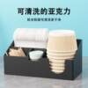 Disposable paper cup holder cup holder catering restaurant hot pot paper bowl toothpick spoon chopsticks straw storage box commercial