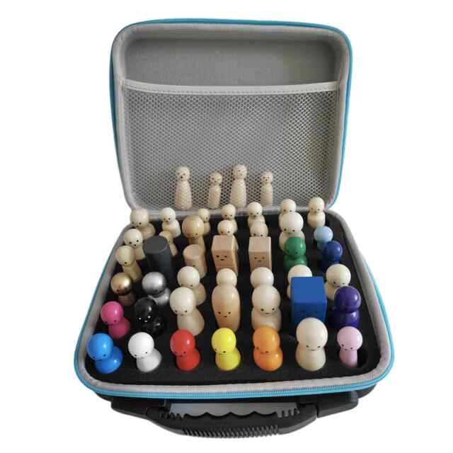 Crystal Psychology Figurines Small Items Family System Arrangement Colorful Wooden Puppet Ornaments Props Model Family Figurines