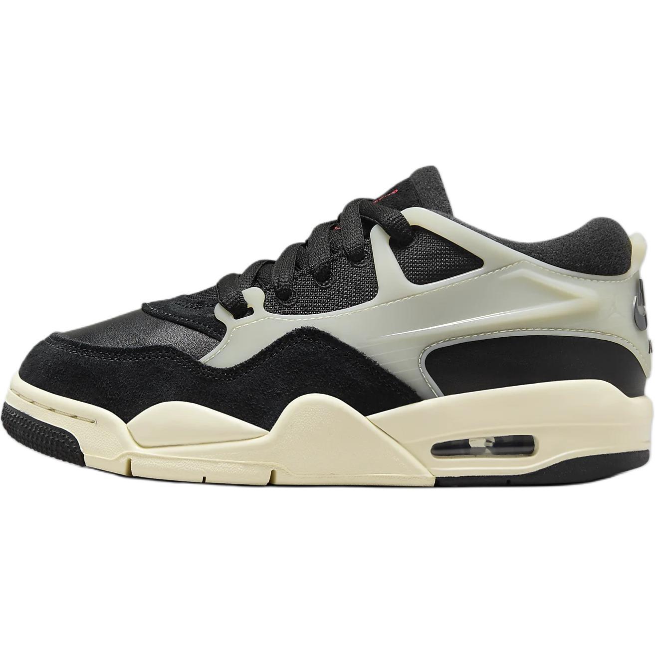Jordan Air Jordan 4 真皮 舒适百搭 防滑 低帮 儿童篮球鞋