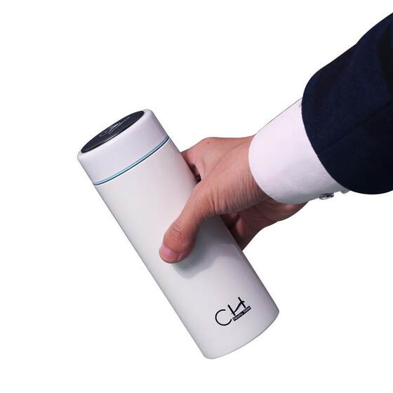 Ceramic Inner Liner Thermos Cup, Full Bone China Water Cup, Non-Coated, Small Capacity, Tea and Water Separation, Coffee, Compact and Portable, for Girls