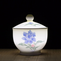 Clearance clearance] Old porcelain tea cans Hongjiang big ball mud hand-painted tea storage cans and sugar bowl ornaments from the 1970s