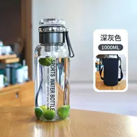 [Пищевое боросиликатное стекло] Серый, 1000 мл (с крышкой чашки)