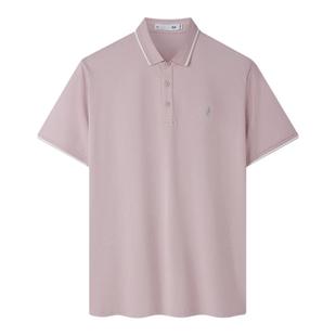 上衣 HLA 海澜之家轻商务航天系列短袖 POLO25夏新印花时尚 凉感男士