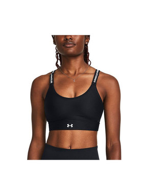 Under Armour Infinity 2.0 纯色训练中强度运动内衣 女款 黑色