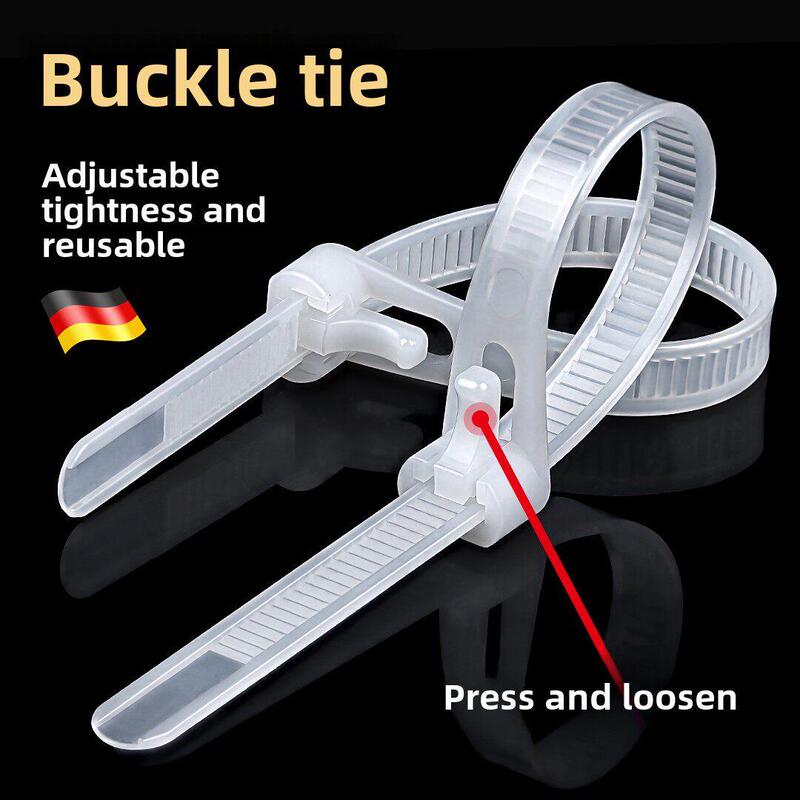 Releasable Nylon Cable Ties, Detachable and Removable, Sturdy Colorful Plastic Cable Ties, Reusable Releasable Nylon Cable Ties, Detachable and Removable, Sturdy Colorful Plastic Cable Ties, Reusable