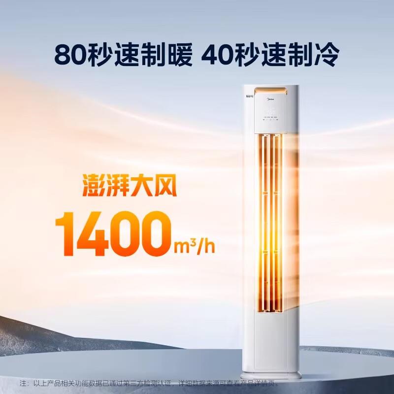Midea air conditioner KFR-72LW/G3-1 new level energy efficiency 3 HP G3 series variable frequency heating and cooling cylindrical cabinet machine