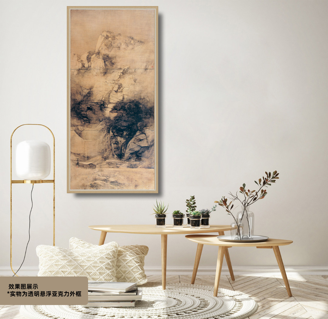 Zhuchong Art classic famous collection Cao Jigang New Chinese Zen large-scale prints Signature certificate send frame