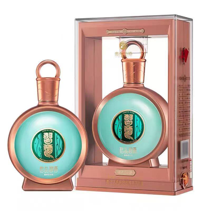 贵州习酒君品习酒53度酱香型白酒500ML*1瓶送礼袋日期款式随机评价- 淘宝网