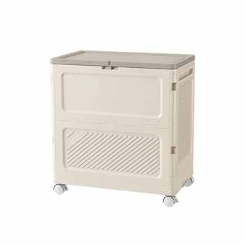 Clothes storage box with large capacity is very large. everyone uses a flip with pulleys and foldable box. clothes and quilt storage cabinet.
