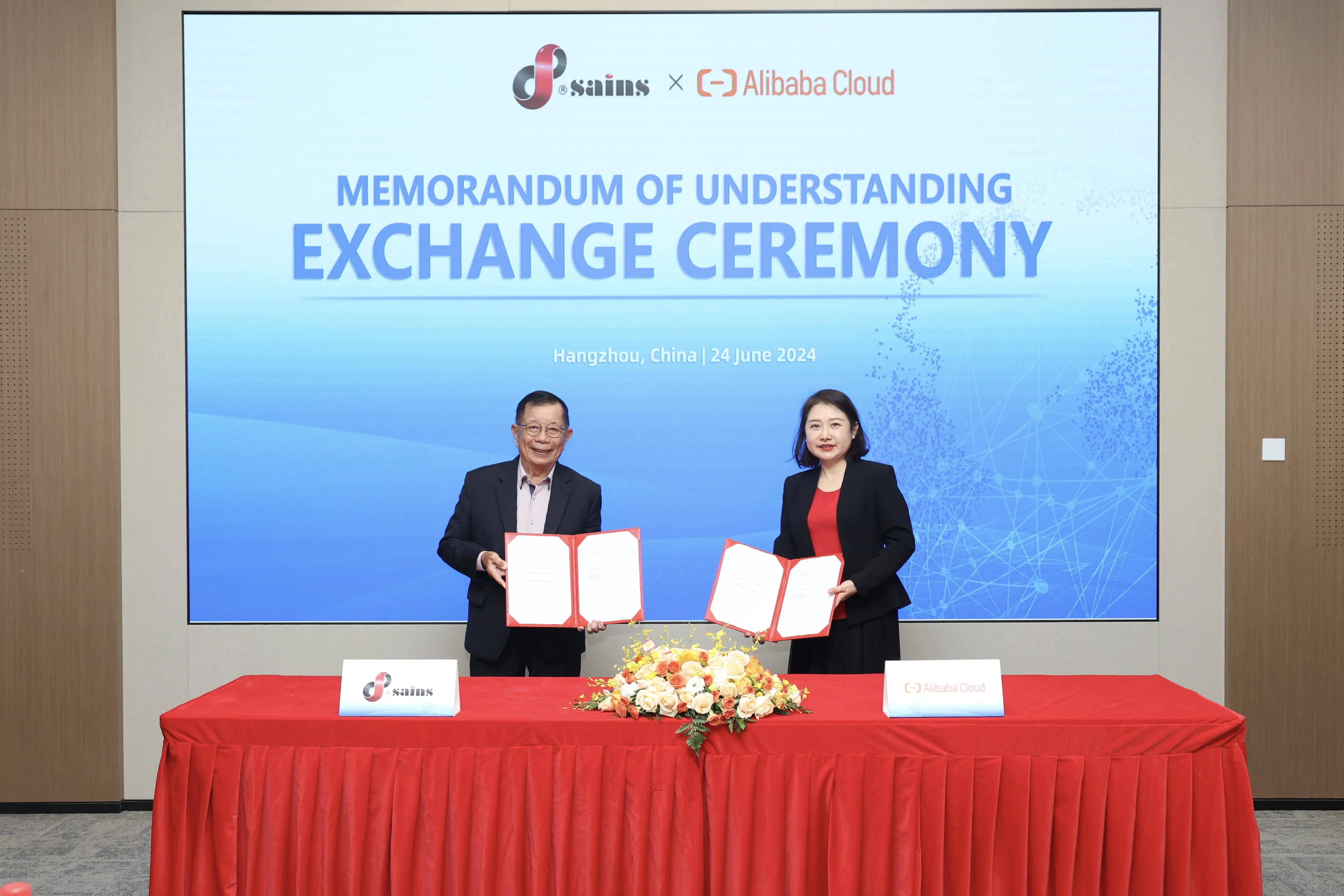 Sains and Alibaba Cloud Sign Mou