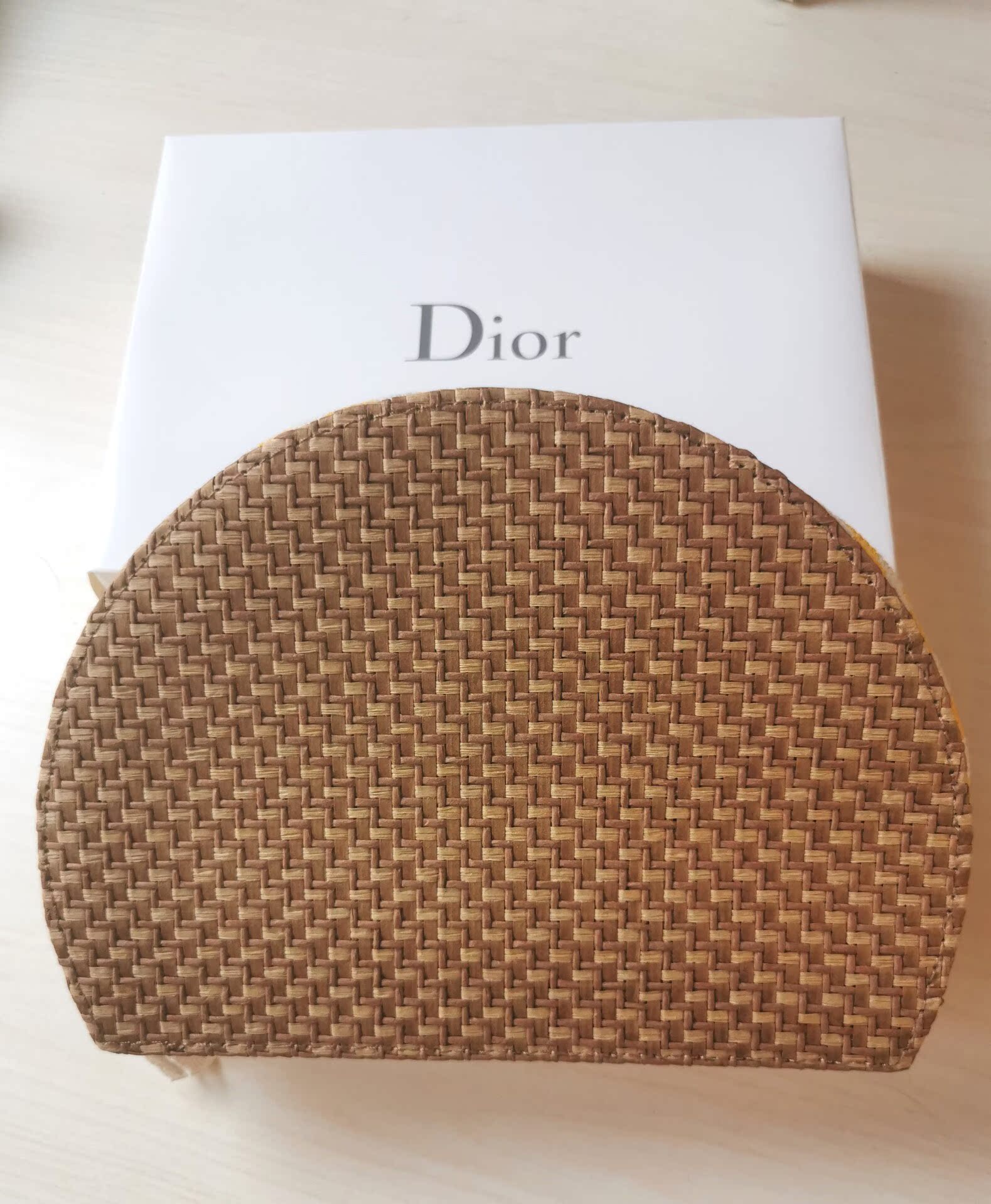 Dior makeup bag high set makeup bag clutch straw bag beach