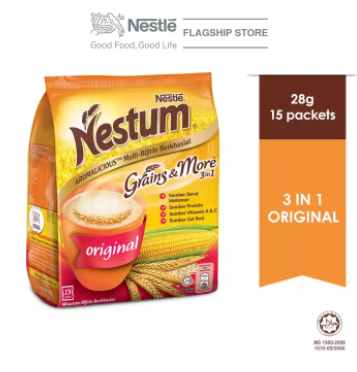 Nestle Nestum Grains & More 3 in1 Original 15 Packet 28g
