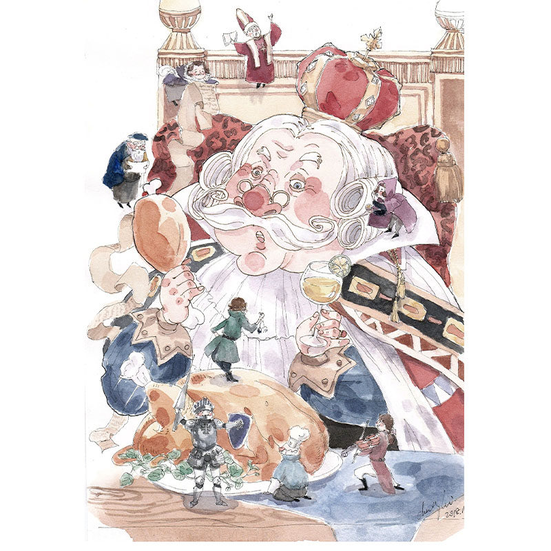 (New product special offer) Limited print by Guochao artist Chenghui (Absurd 4 Kings and Eight Ministers)