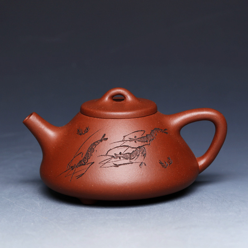 Yixing purple clay pot master assistant arts and crafts artist Zhang Lingling Ziye stone ladle clear cement 120cc