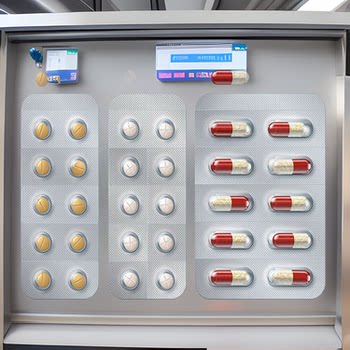 Food Bubble Cover Packaging Machine Bubble Cover Capsule Tablet Packaging Machine Milk Tablet Tablet Aluminum Plastic Packaging Machine Fully Automatic