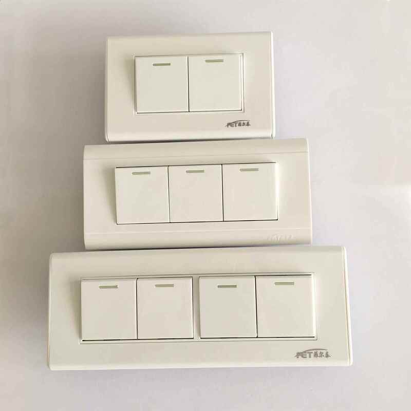 118 Type 120 Series Household Wall Switch Socket Panel with One, Two, Three, or Four Buttons, 10 Single/Double Switch Old-Style