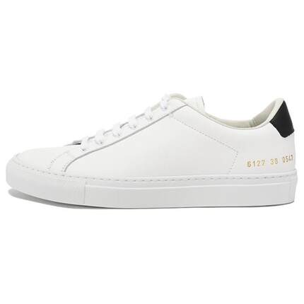COMMON PROJECTS 皮革 圆头百搭 低帮 板鞋 女款 白色
