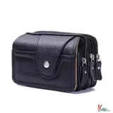 Полиуретановый ремень, мужская водонепроницаемая универсальная поясная сумка для пожилых людей, бизнес-версия, для среднего возраста