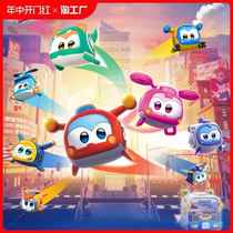 Childrens Toys Childrens Toys Pets Childrens Transformation Toys Boy Robot Full Set Golden Glowing Police Baby Lebao