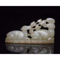 HTY30718 Hotan Jade Deer