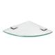 European-Style Bathroom Wall-Mounted Thickened Glass Triangle Shelf Stainless Steel Single-Layer Toilet Storage Rack Bathroom Corner Shelf