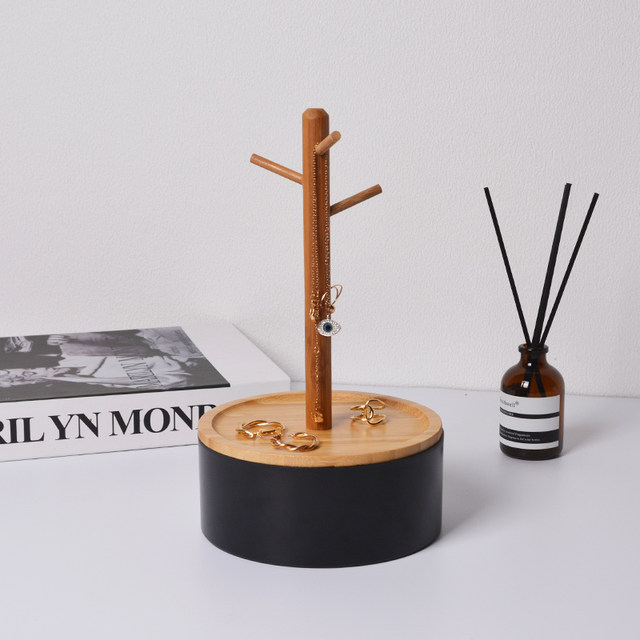 Japanese Ins Wind Entrance Entrance Key Rack Deposit Storage Box Desktop Storage Household Nanzhu Round