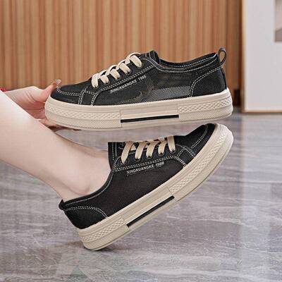 Летние кроссовки для школьников и студентов, универсальные тканевые повседневные эспадрильи, модные дышащая обувь, популярно в интернете, в корейском стиле