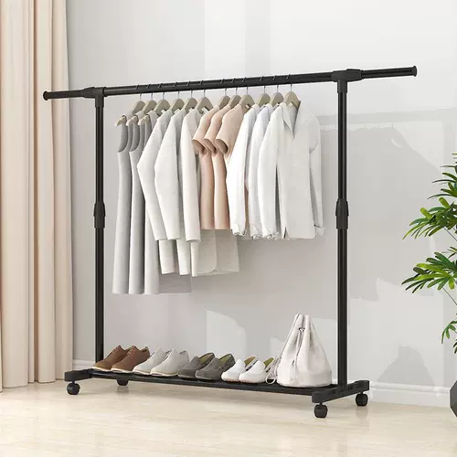 Простая сушилка для одежды, напольная, складная, для спальни, с одной опорой, стержень для сушки одежды в помещении, вешалка для одежды, сушилка для одежды на балконе, дом