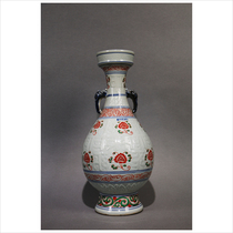 (Registered by the Cultural Relics Bureau) LOT224 Xuande five-color Sanskrit amphora shot every day on September 10
