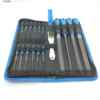 16-Piece, 17-Piece, 19-Piece Set of File Tools Kit Storage, Metal Steel Files, Chisels, Iron Grinding Tools