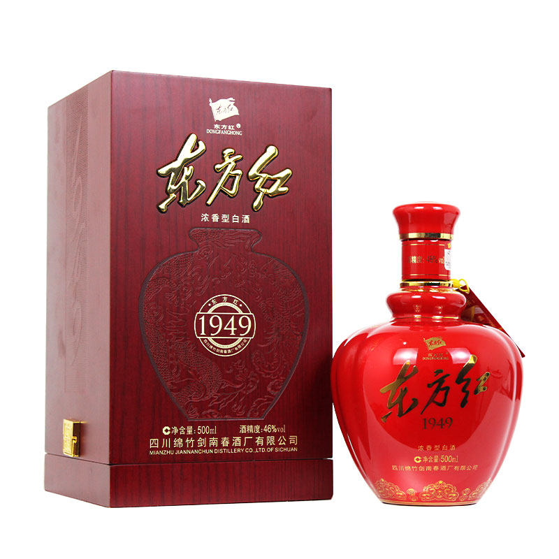 東方紅 白酒 中国 四川 1949 剑南春东方红1949 浓香型白酒46度500ml 1瓶评价- 淘宝网