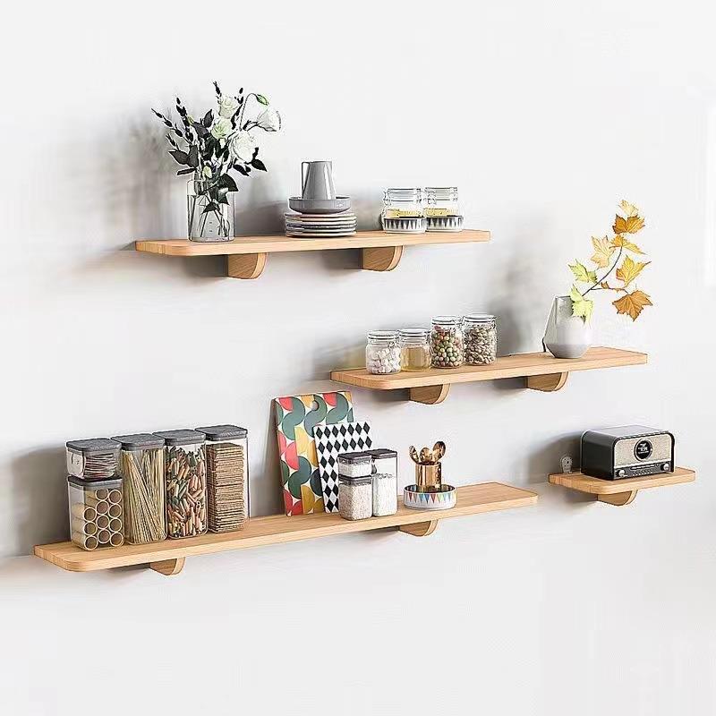 No-Drill Wall-Mounted Shelf, Solid Wood Straight Shelf, Trendy Living Room Set-Top Box Shelf, Wall-Mounted Bookshelf, Storage Rack No-Drill Wall-Mounted Shelf, Solid Wood Straight Shelf, Trendy Living Room Set-Top Box Shelf, Wall-Mounted Bookshelf, Storage Rack