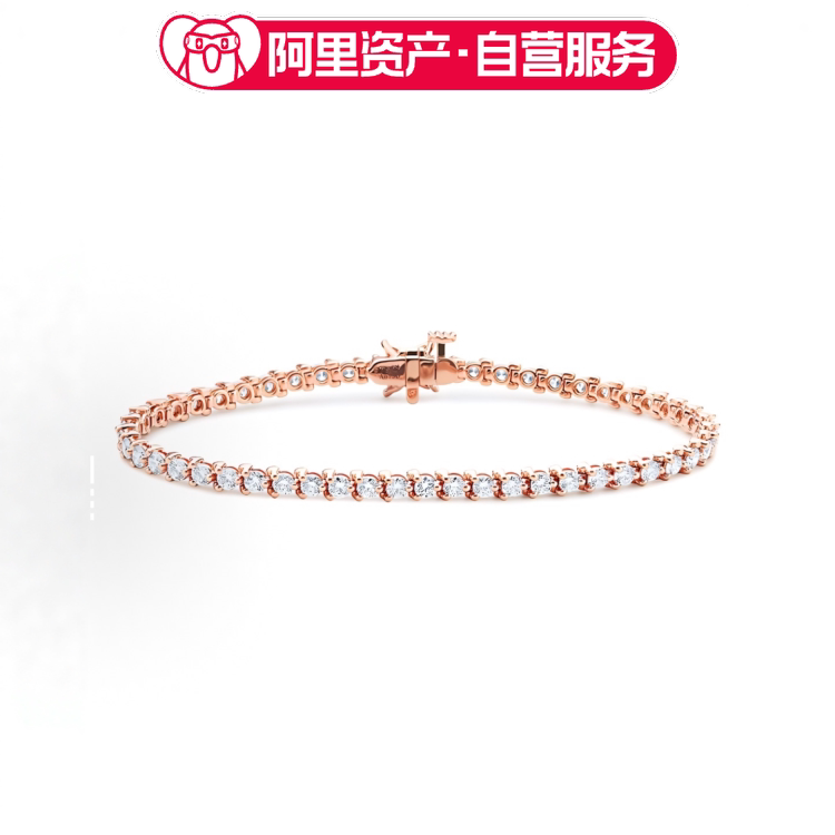 Tiffany&Co. Tiffany Victoria Series Victoria 18K Rose Gold Full Diamond Bracelet for Women