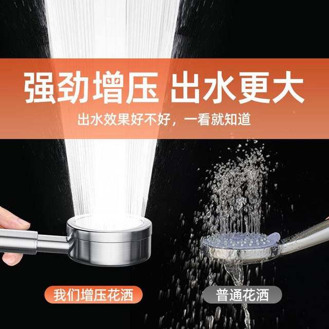 304 Stainless Steel Pressurized Shower Head Bathroom Faucet Rain Shower Head Pressurized Showerhead