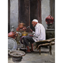 Chinese American Association Membre Jiang Xincheng Craftsman of Kashgar Street Original Dramatic Water Powder Collection Grade Boutique