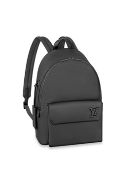 9.9新LV/路易威登TAKEOFF字母Logo组合拉链开合颗粒小牛皮双肩包